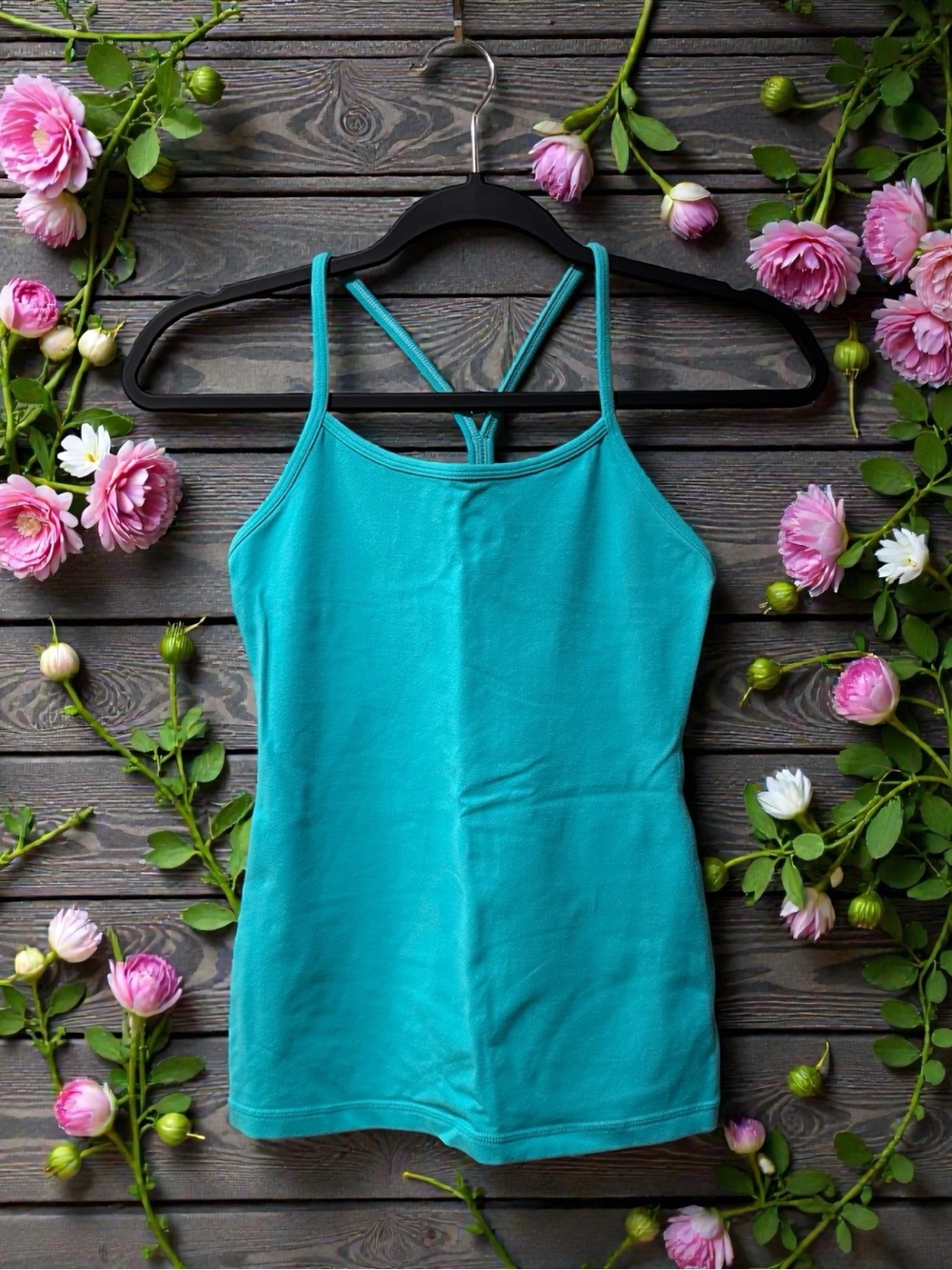 Lululemon Athletica Power Y Aqua Tank Top